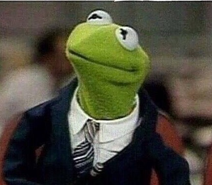 Kermit in a suit